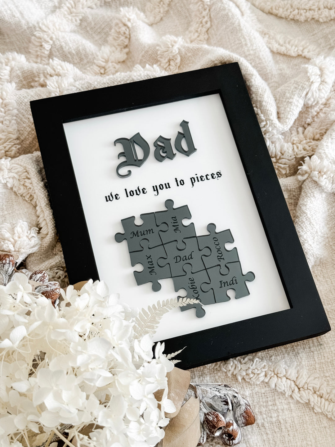 We Love You To Pieces - Puzzle Frame