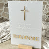 Baptism Tabletop Welcome Sign - Style 1