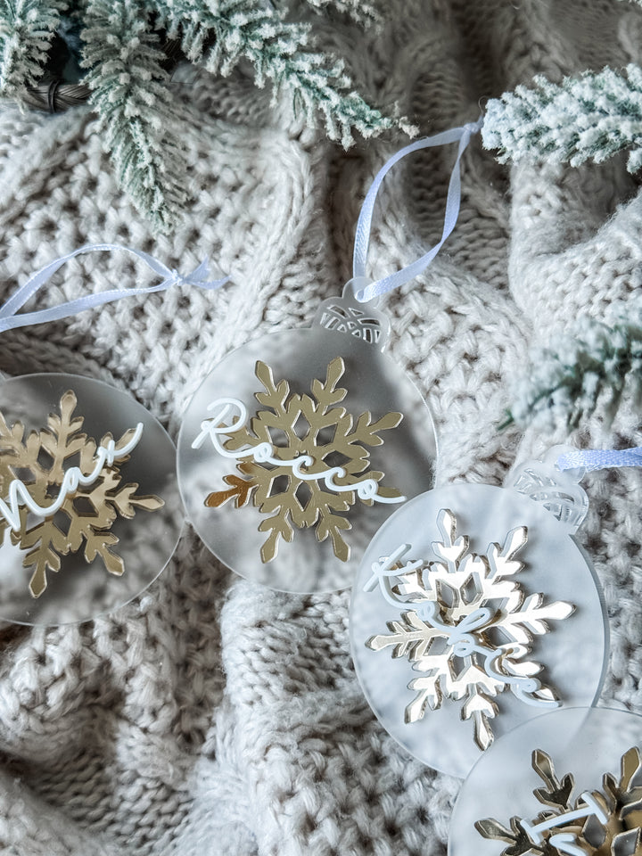 Triple Layer Snowflake Ornament