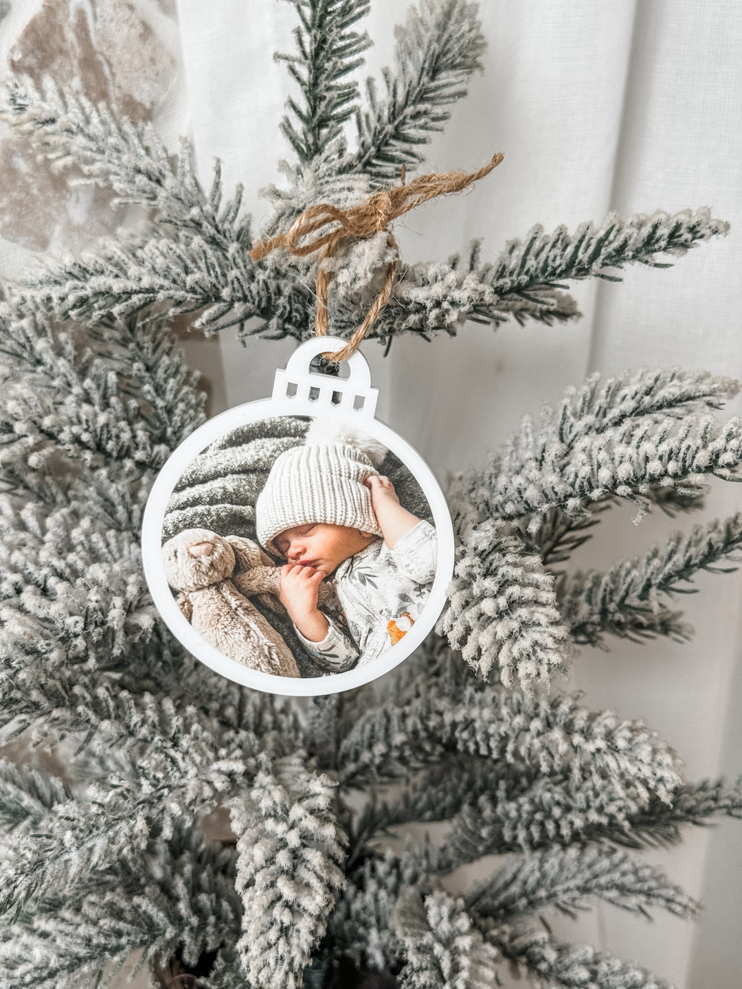 UV Print Christmas Photo Ornament - Style 01