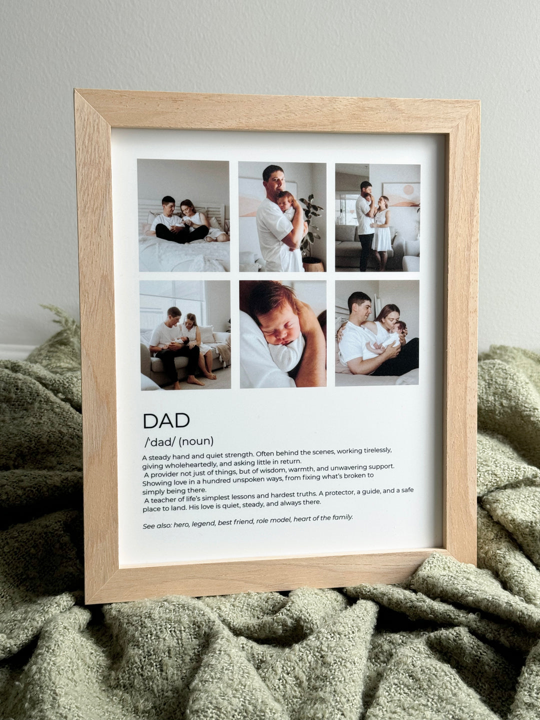Dad Definition Collage Photo Frame 8x10