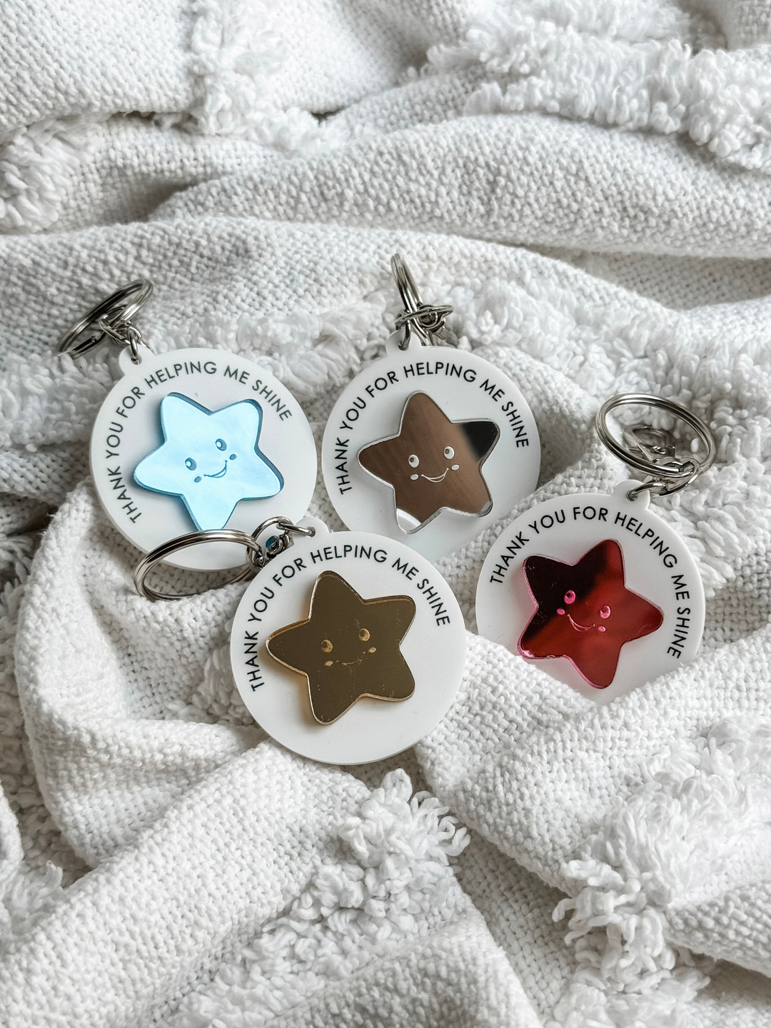 Thank you for helping me shine keyring
