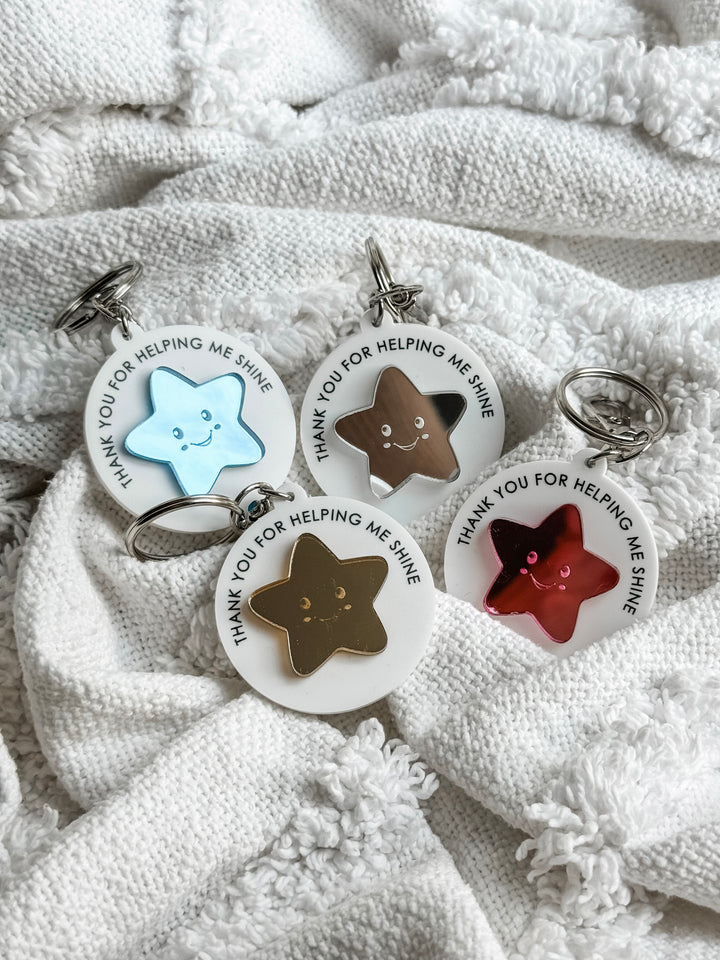 Thank you for helping me shine keyring