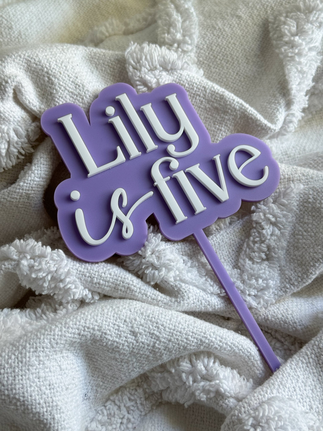 Personalised Cake Topper with name and age