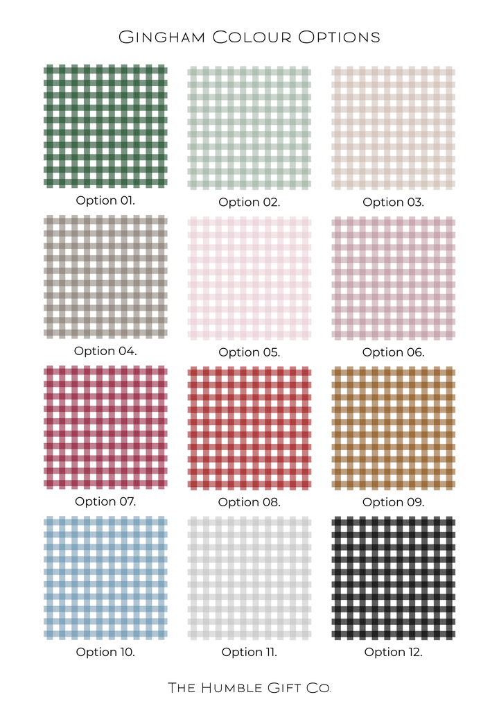 Gingham Crate Plaque