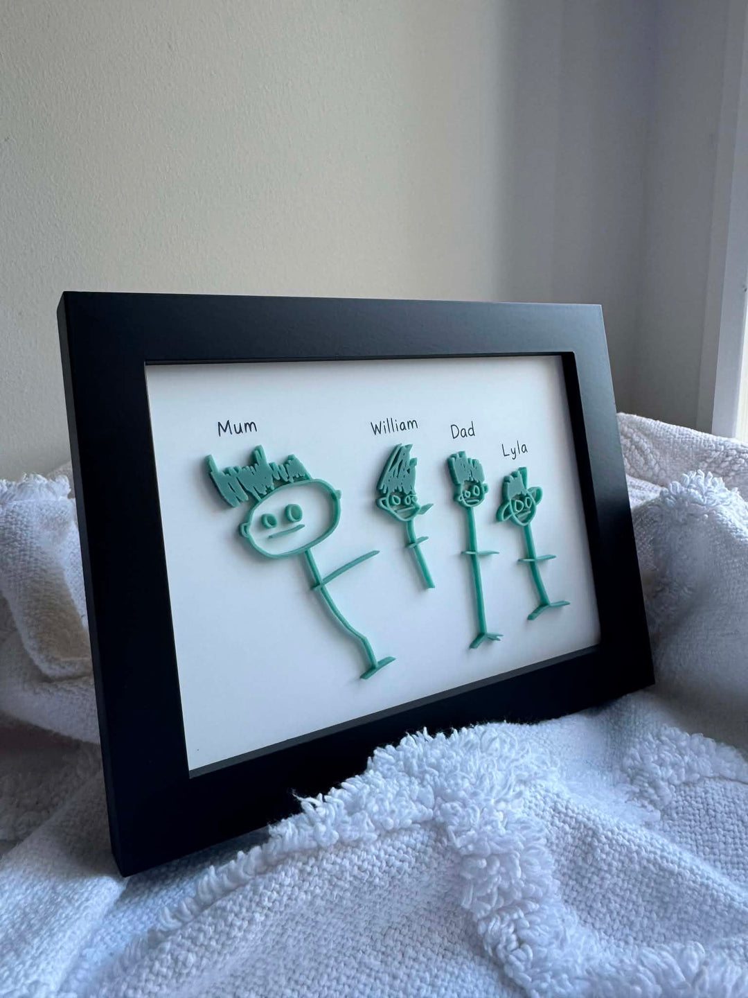 CUSTOM Kids Hand-Drawn Acrylic Art Frame