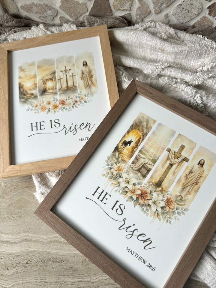 Watercolour Easter Story Wall Art Frame