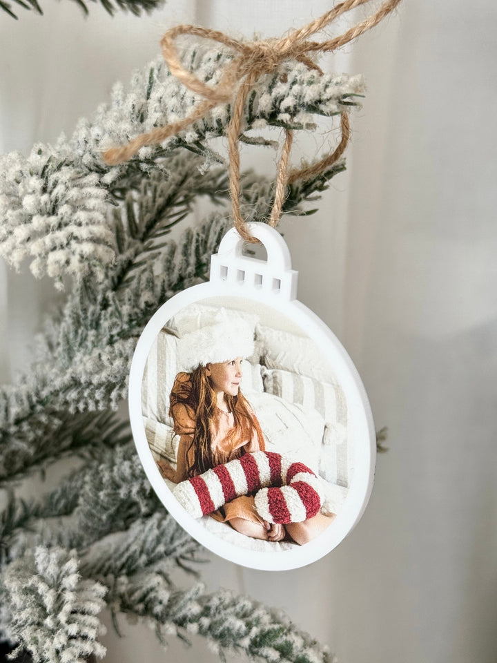 UV Print Christmas Photo Ornament - Style 01