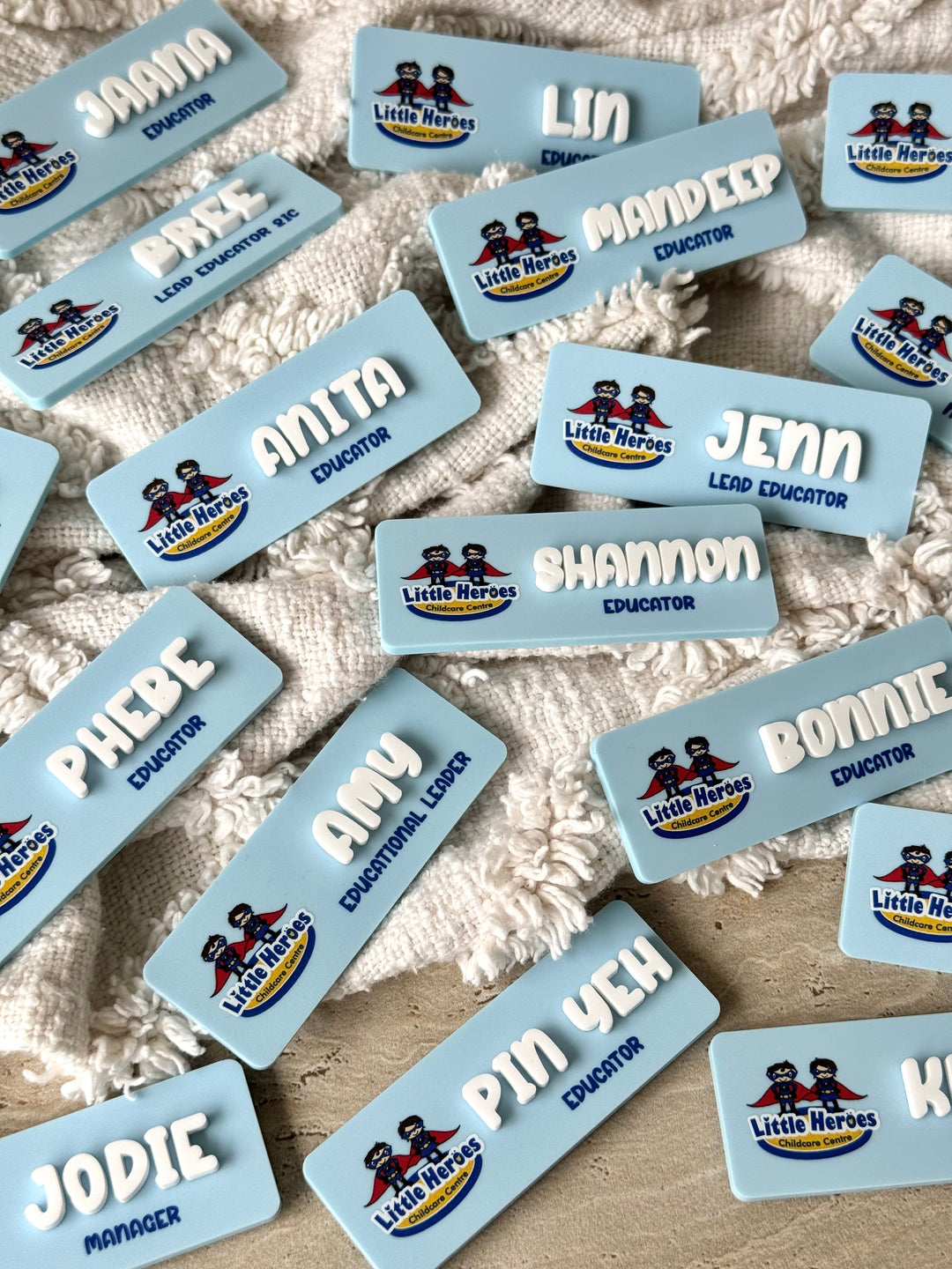 UV Printed Logo Name Badge