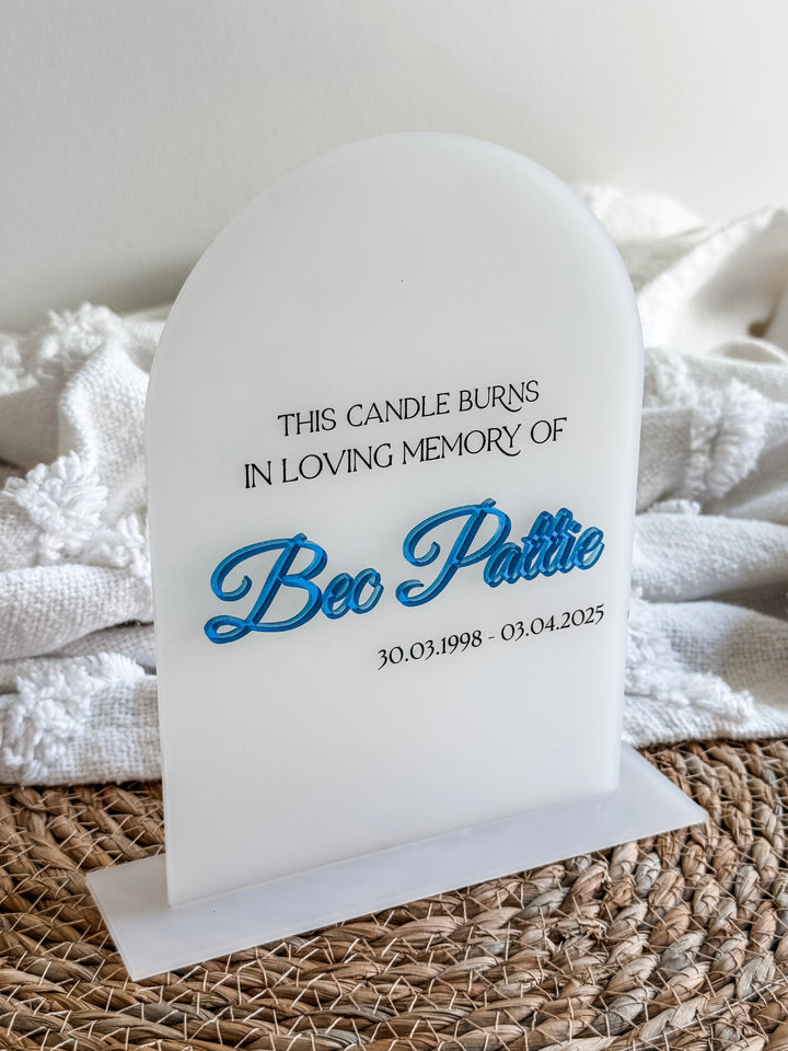Personalised Memorial Sign
