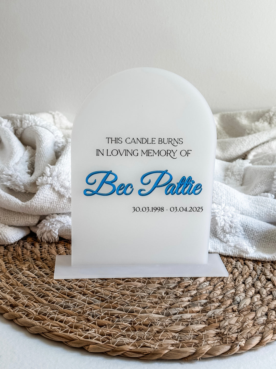 Personalised Memorial Sign