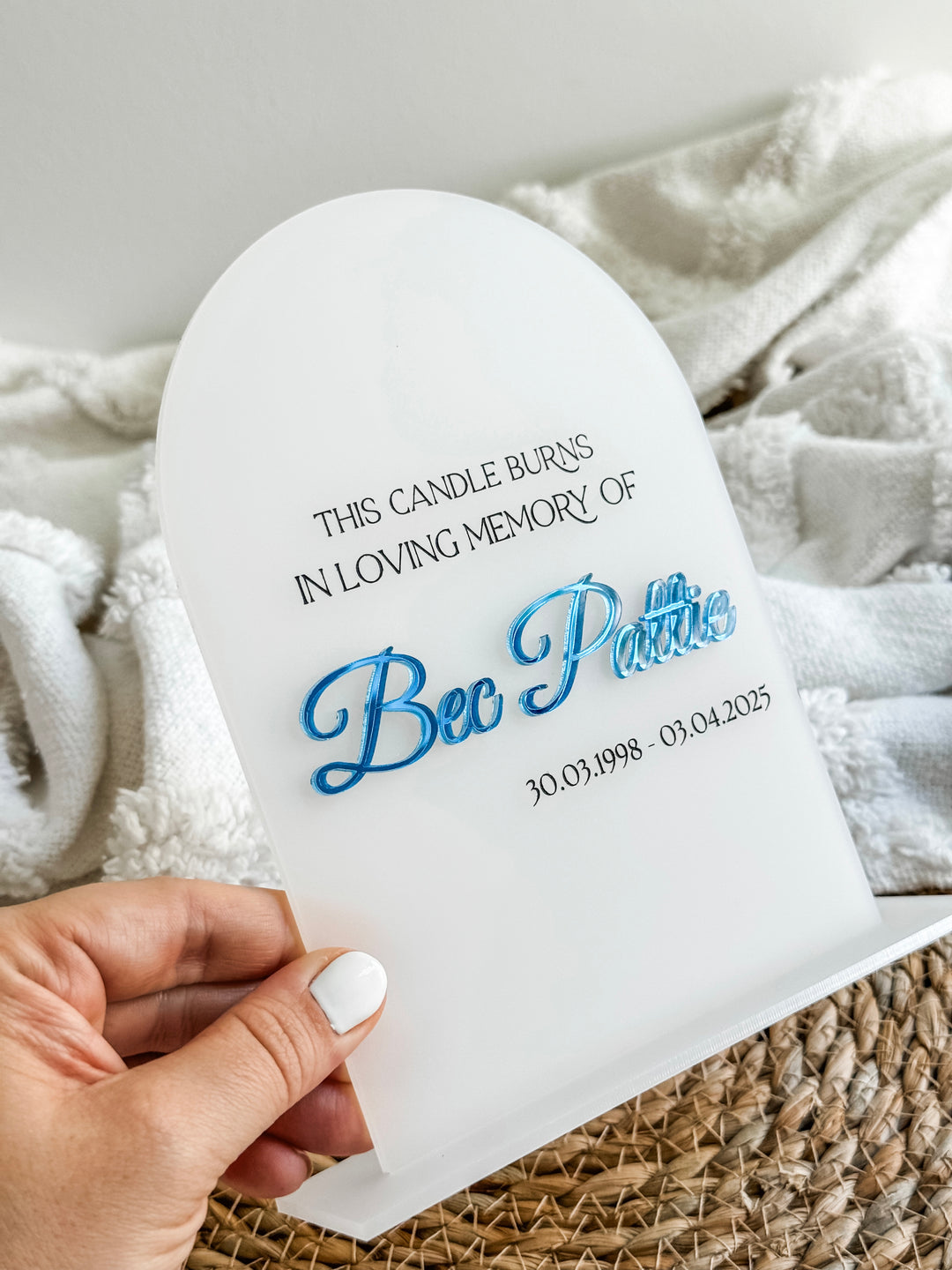 Personalised Memorial Sign