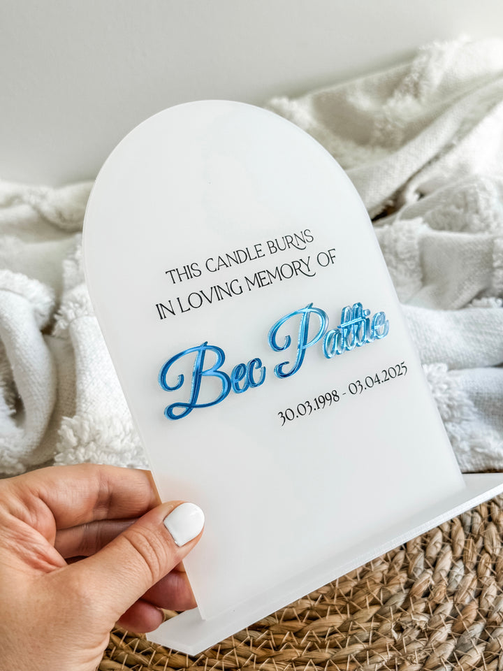 Personalised Memorial Sign