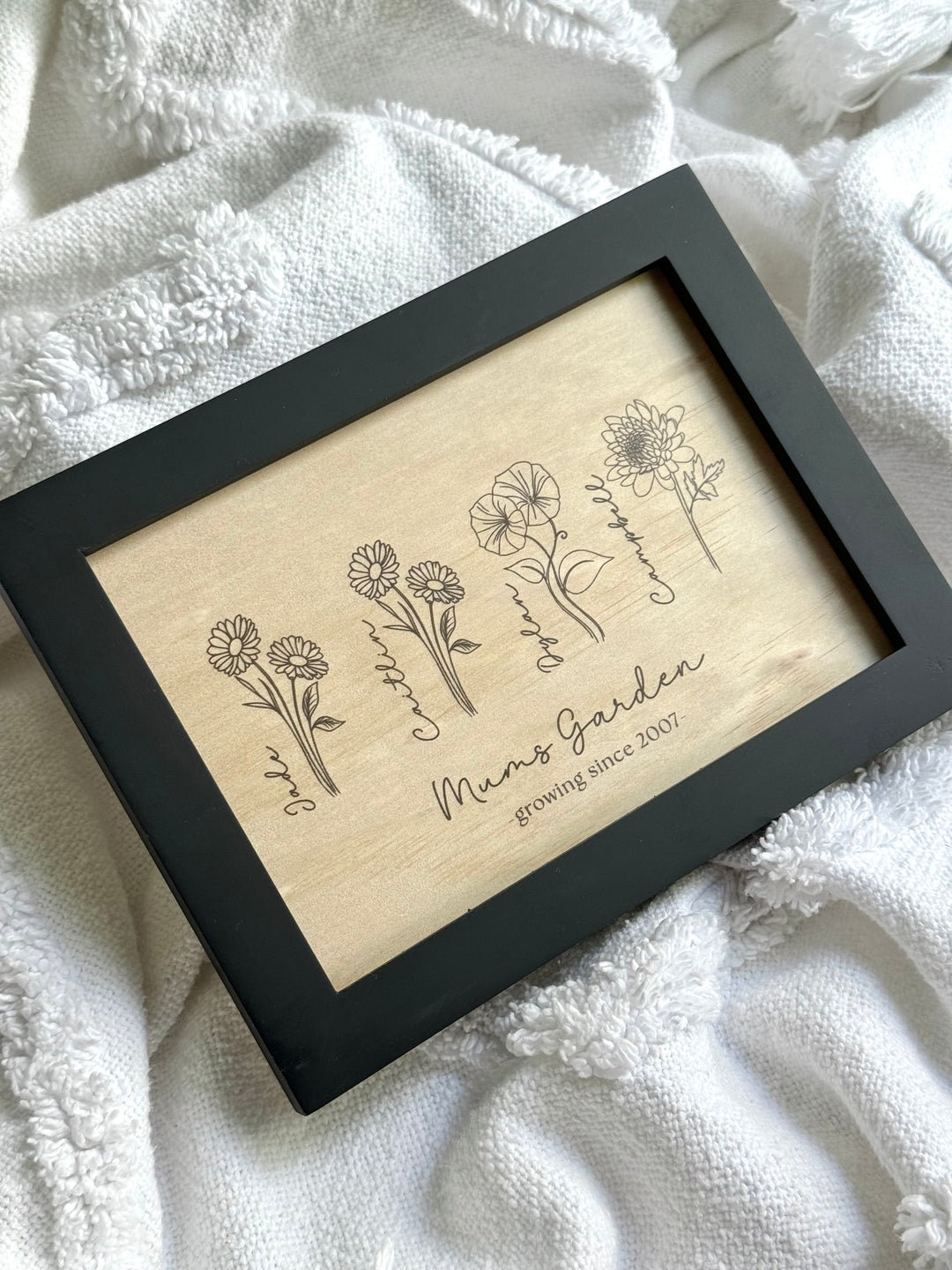 Birth Month Flower Frame