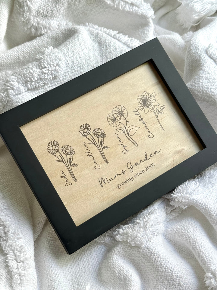 Birth Month Flower Frame