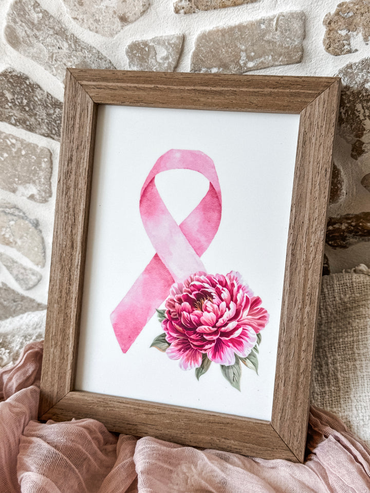 Breast Cancer Pink Ribbon - Decor Frame
