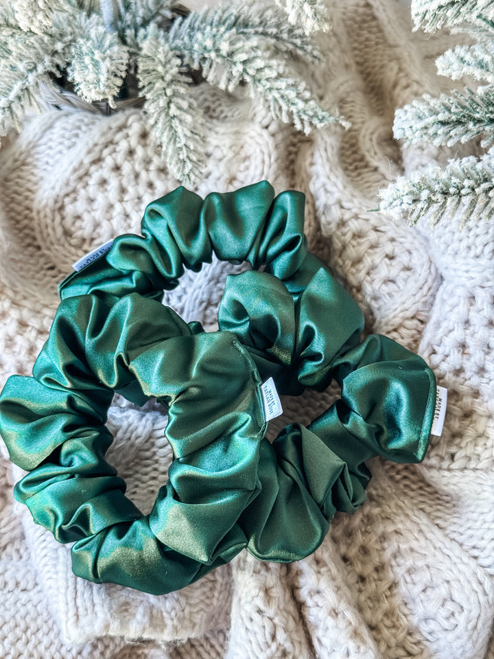 Cyprus Satin Scrunchie