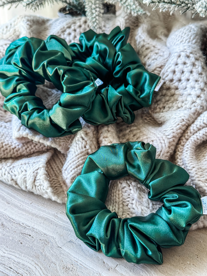 Cyprus Satin Scrunchie