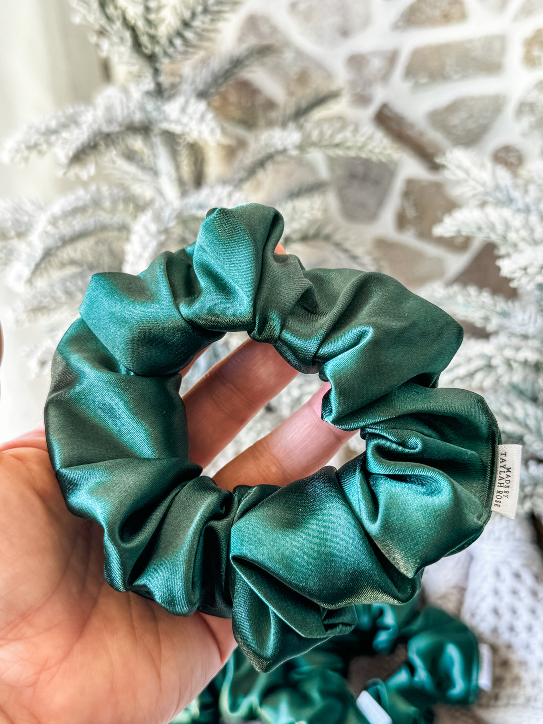 Cyprus Satin Scrunchie