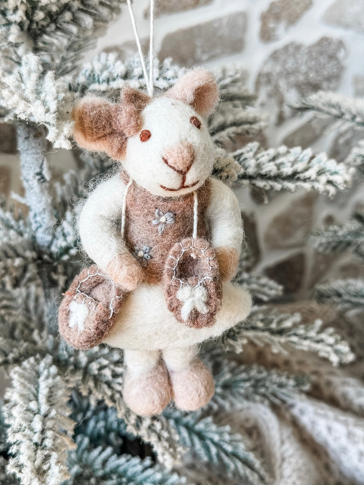 Gry & Sif Ballerina Mouse Small White