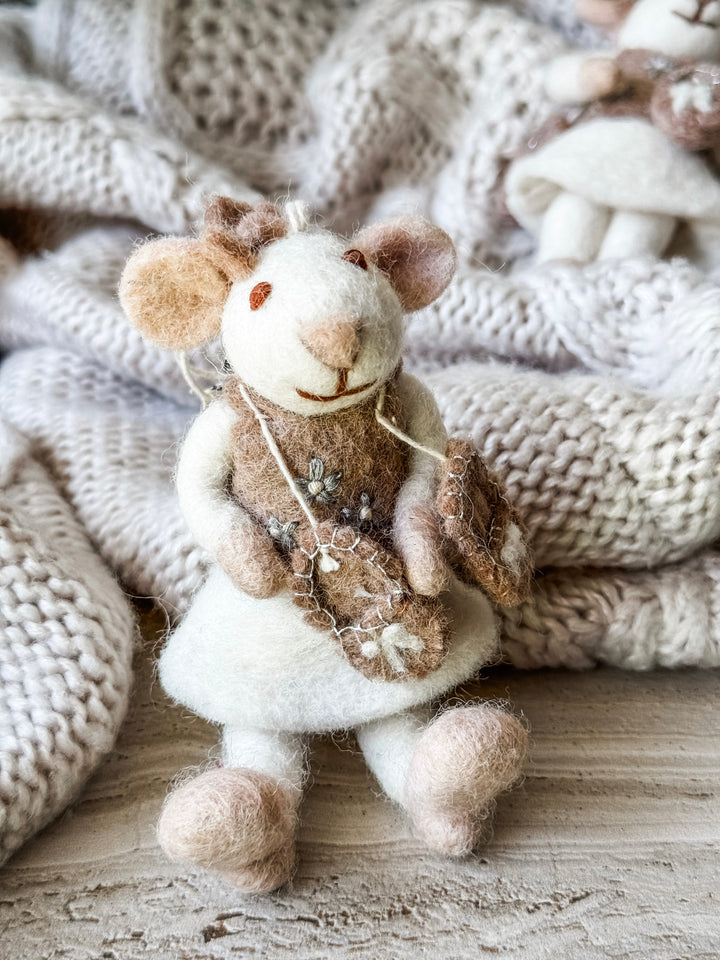 Gry & Sif Ballerina Mouse Small White