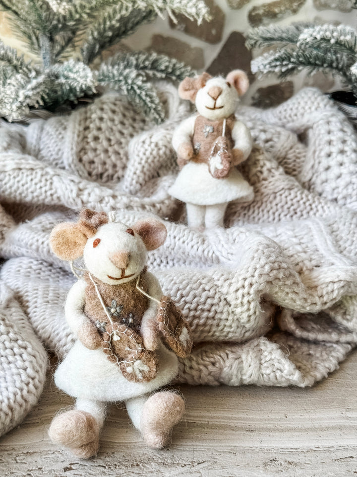 Gry & Sif Ballerina Mouse Small White
