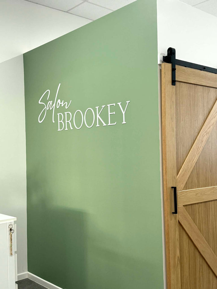 Single-layer 3D Acrylic Wall Letters