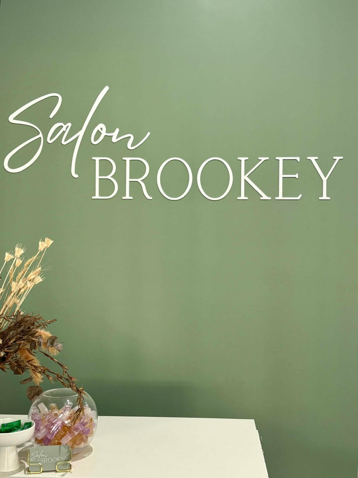 Single-layer 3D Acrylic Wall Letters