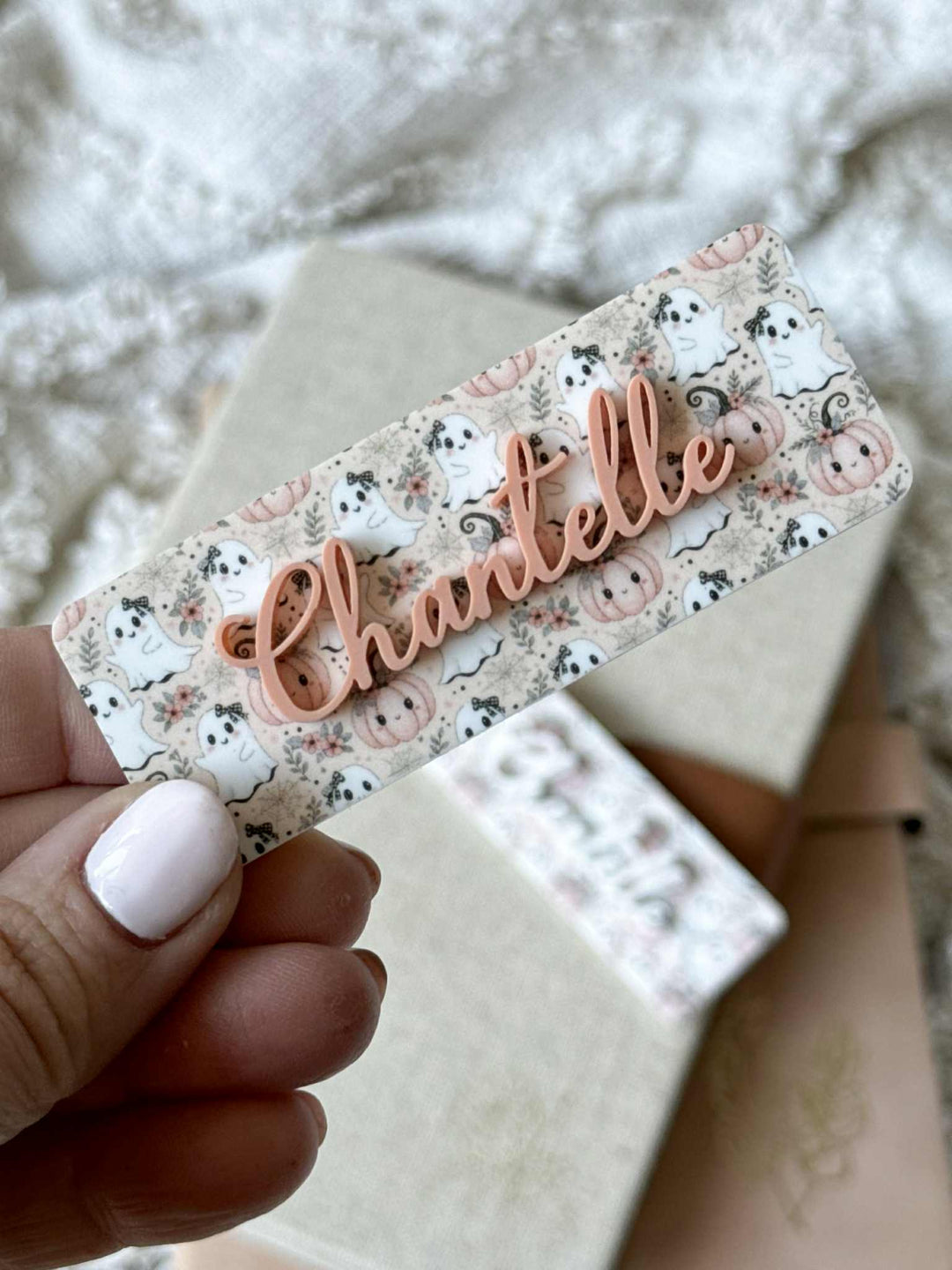 Ghost Print Name Badge