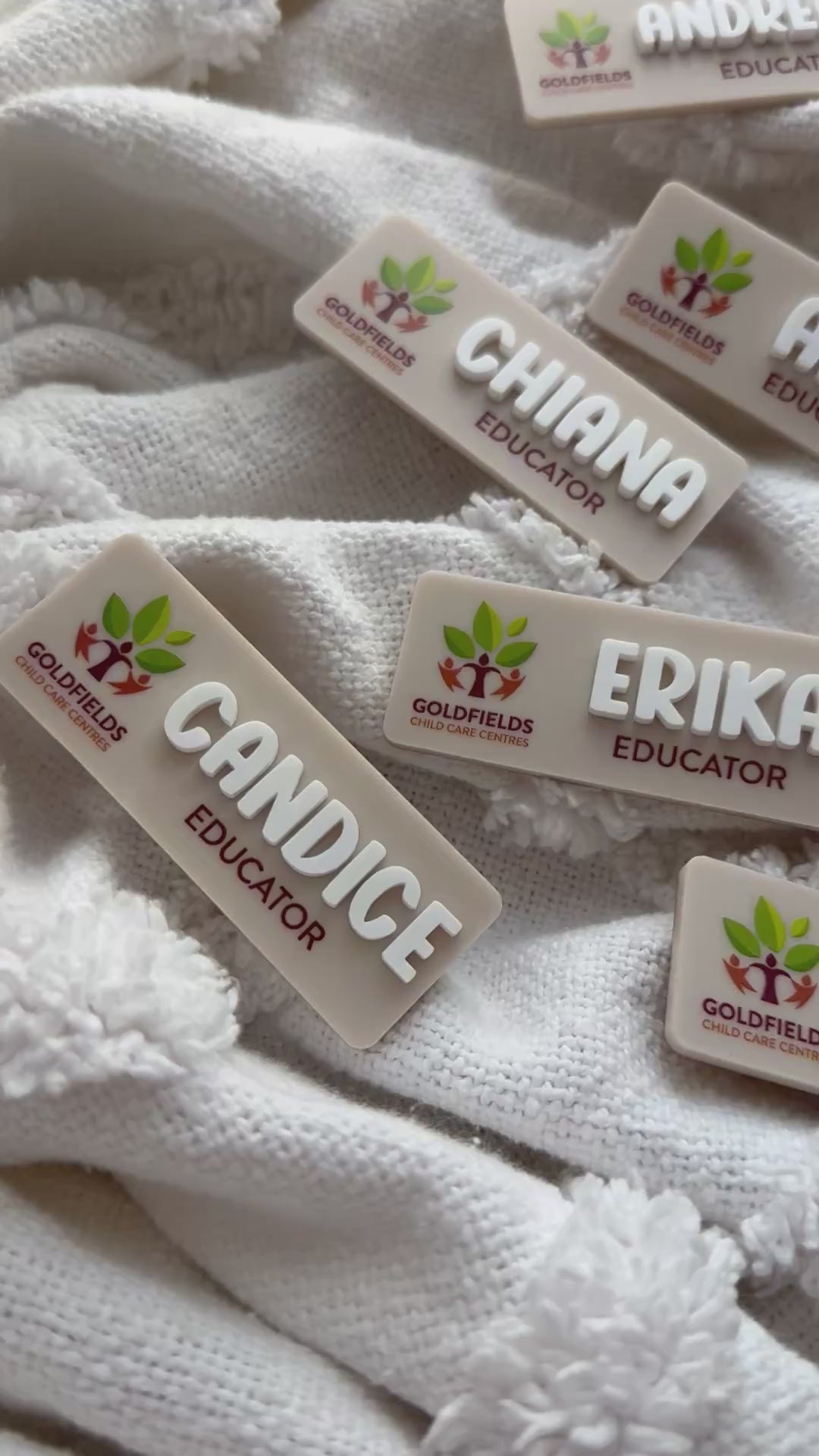 UV-Printed Logo Name Badge
