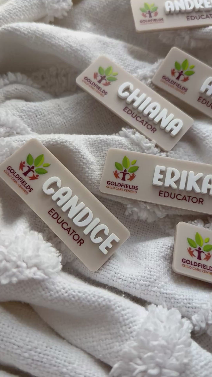 UV-Printed Logo Name Badge