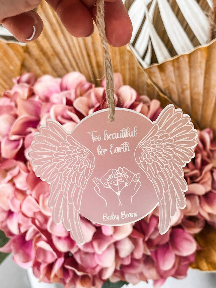 Acrylic Angel Memorial Ornament - Infant Loss - The Humble Gift Co.