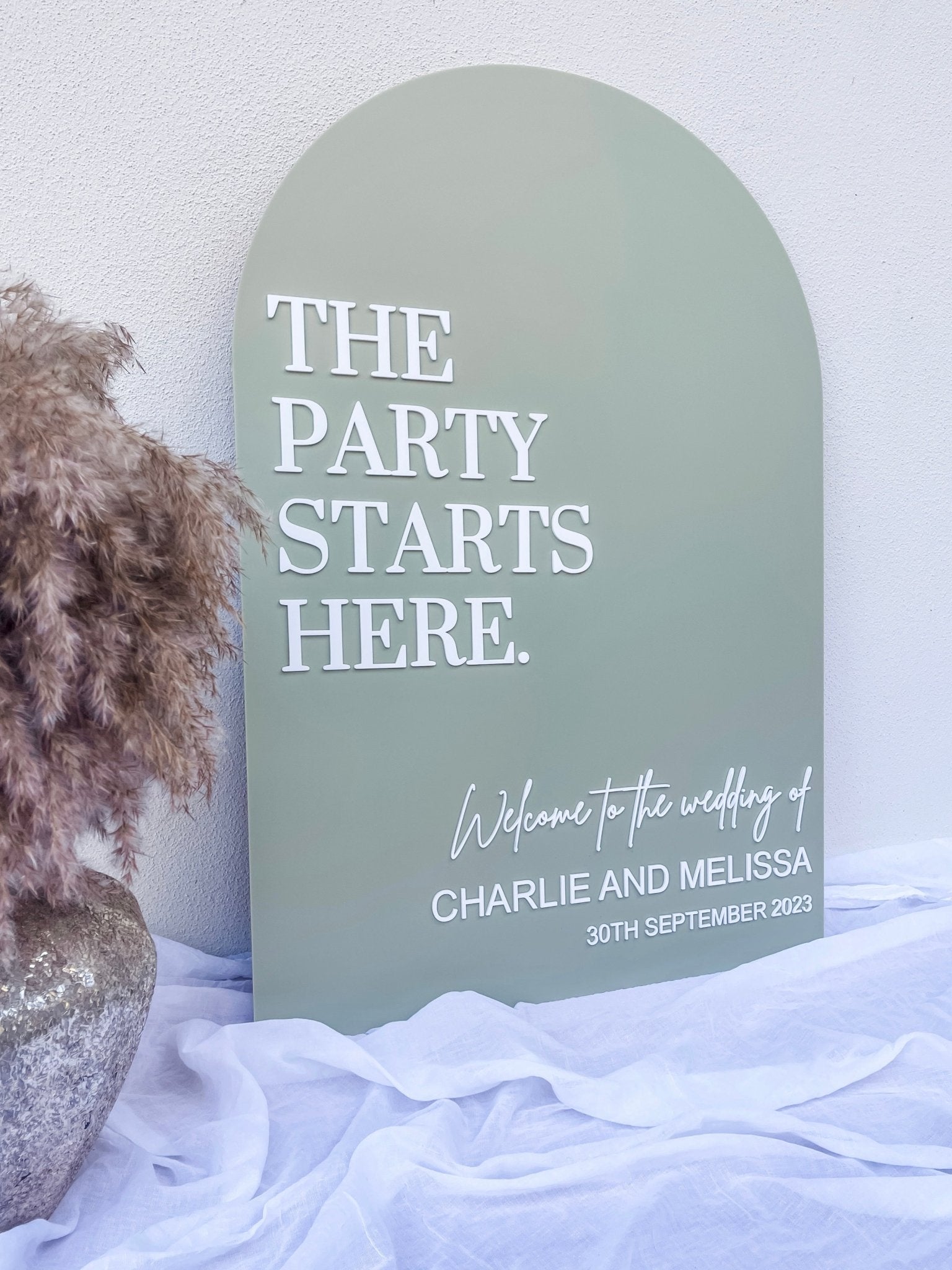 Acrylic Welcome Sign | Wedding Welcome Sign Arch – The Humble Gift Co.