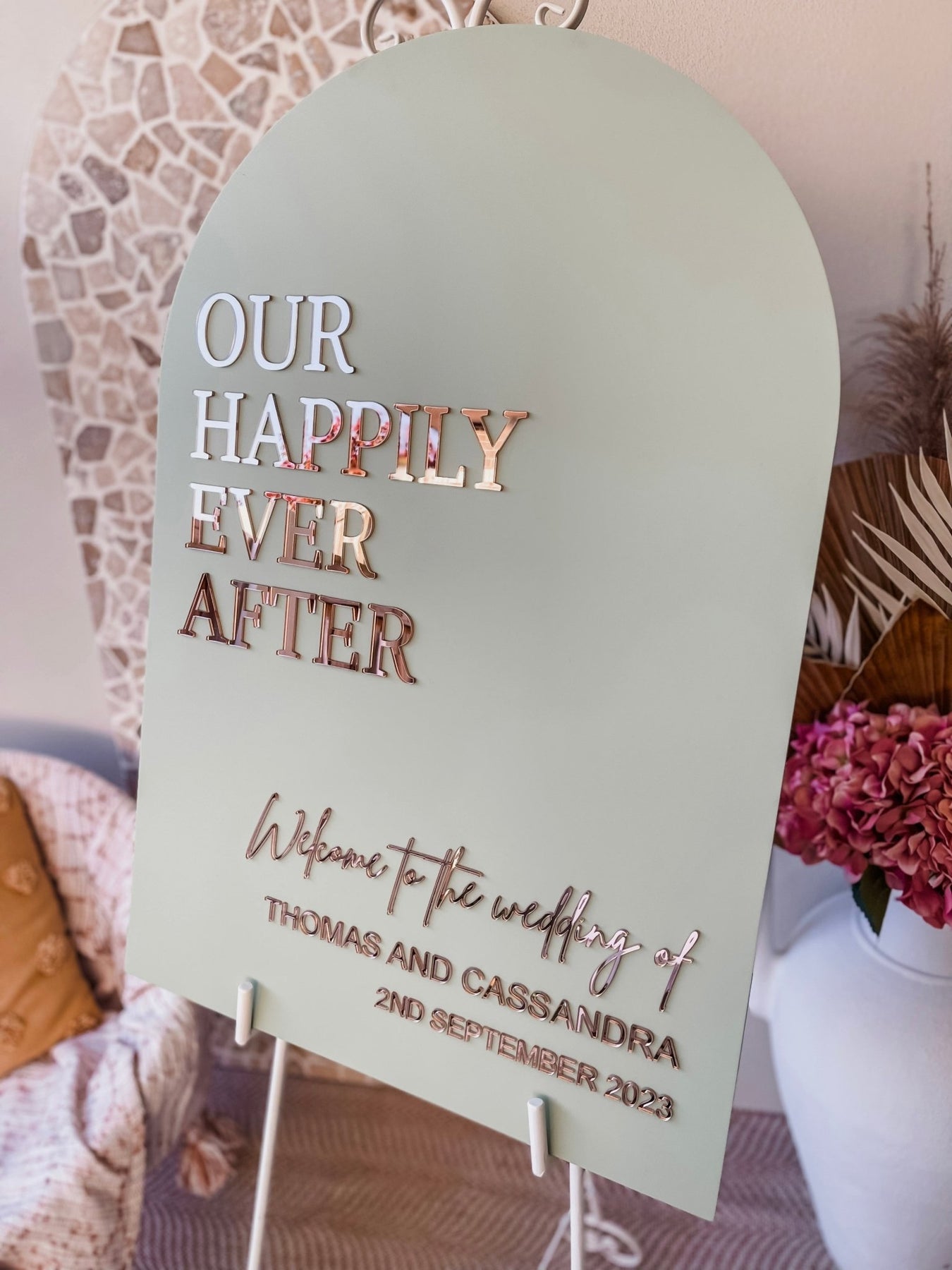Acrylic Welcome Sign | Wedding Welcome Sign Arch – The Humble Gift Co.