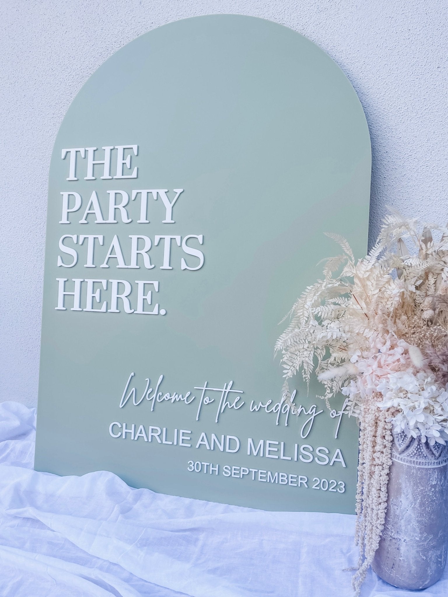 Acrylic Welcome Sign | Wedding Welcome Sign Arch – The Humble Gift Co.