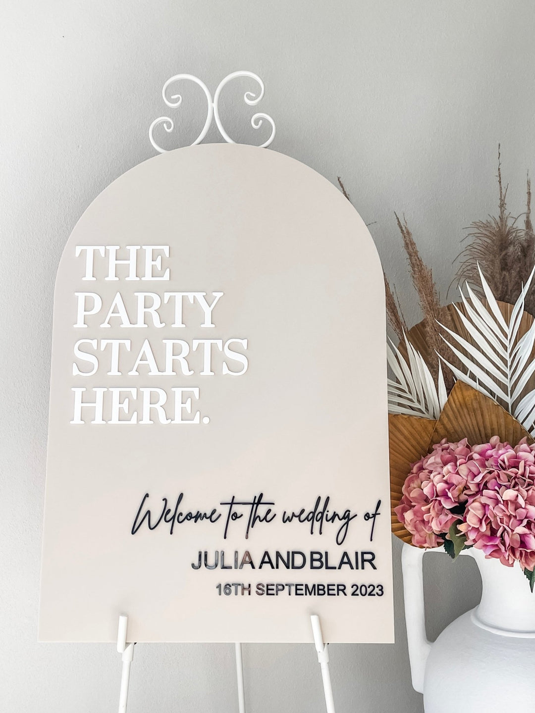 Acrylic Welcome Sign | Wedding Welcome Sign Arch – The Humble Gift Co.