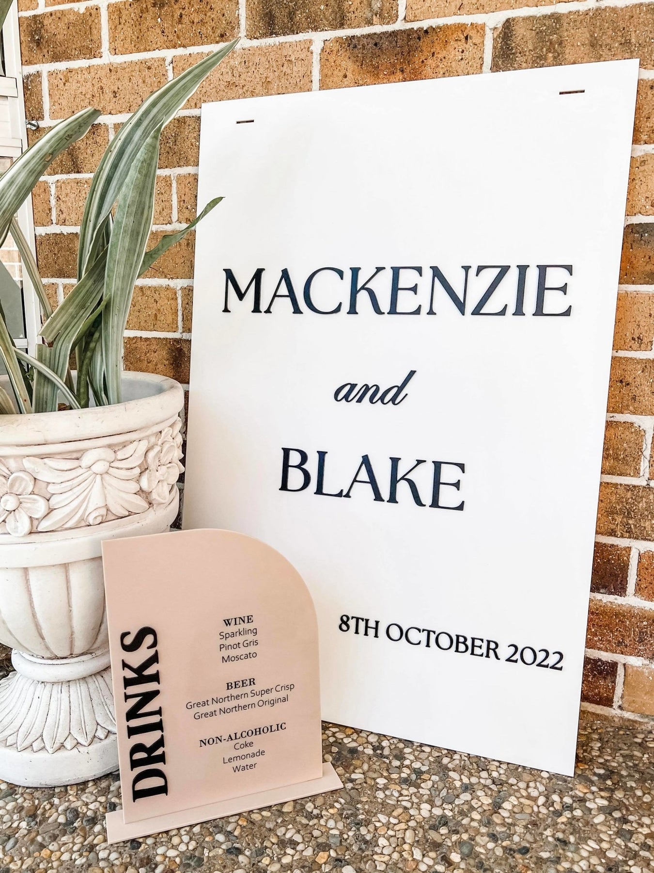 Local Event Sign Acrylic Event Sign | Personalised Wedding Signage – The Humble Gift Co.