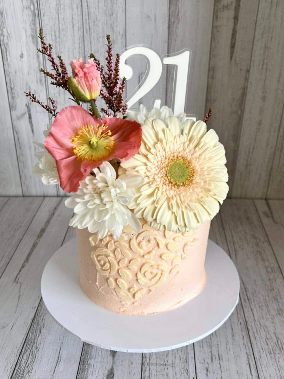 Acrylic Number Cake Topper - The Humble Gift Co.