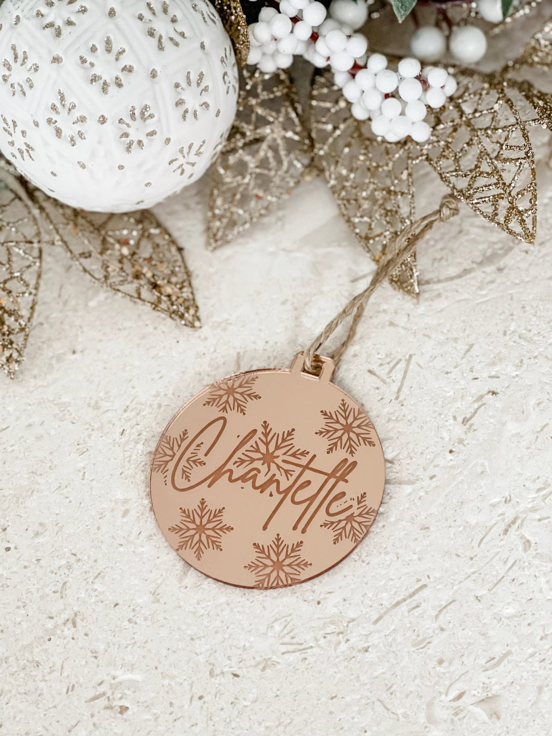 Acrylic Snowflake Bauble - The Humble Gift Co.