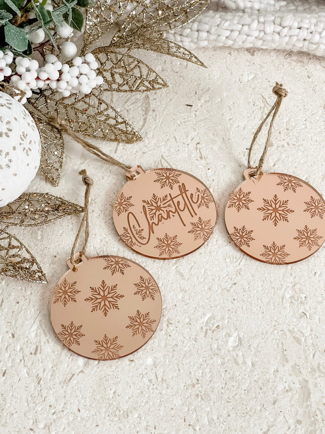 Acrylic Snowflake Bauble - The Humble Gift Co.