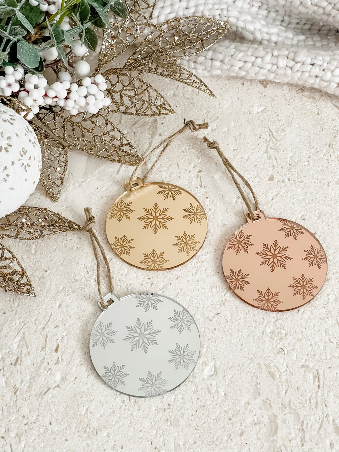 Acrylic Snowflake Bauble - The Humble Gift Co.