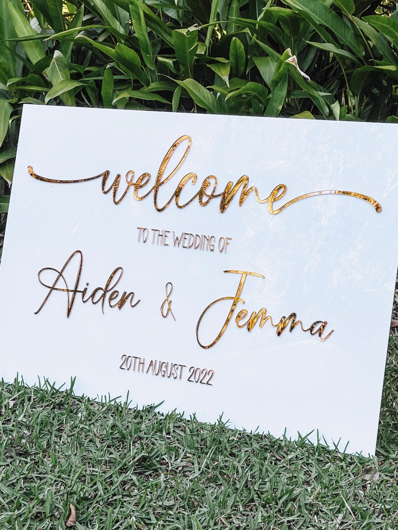 Evenign Welcomesign Event Signage | The Humble Gift Co.
