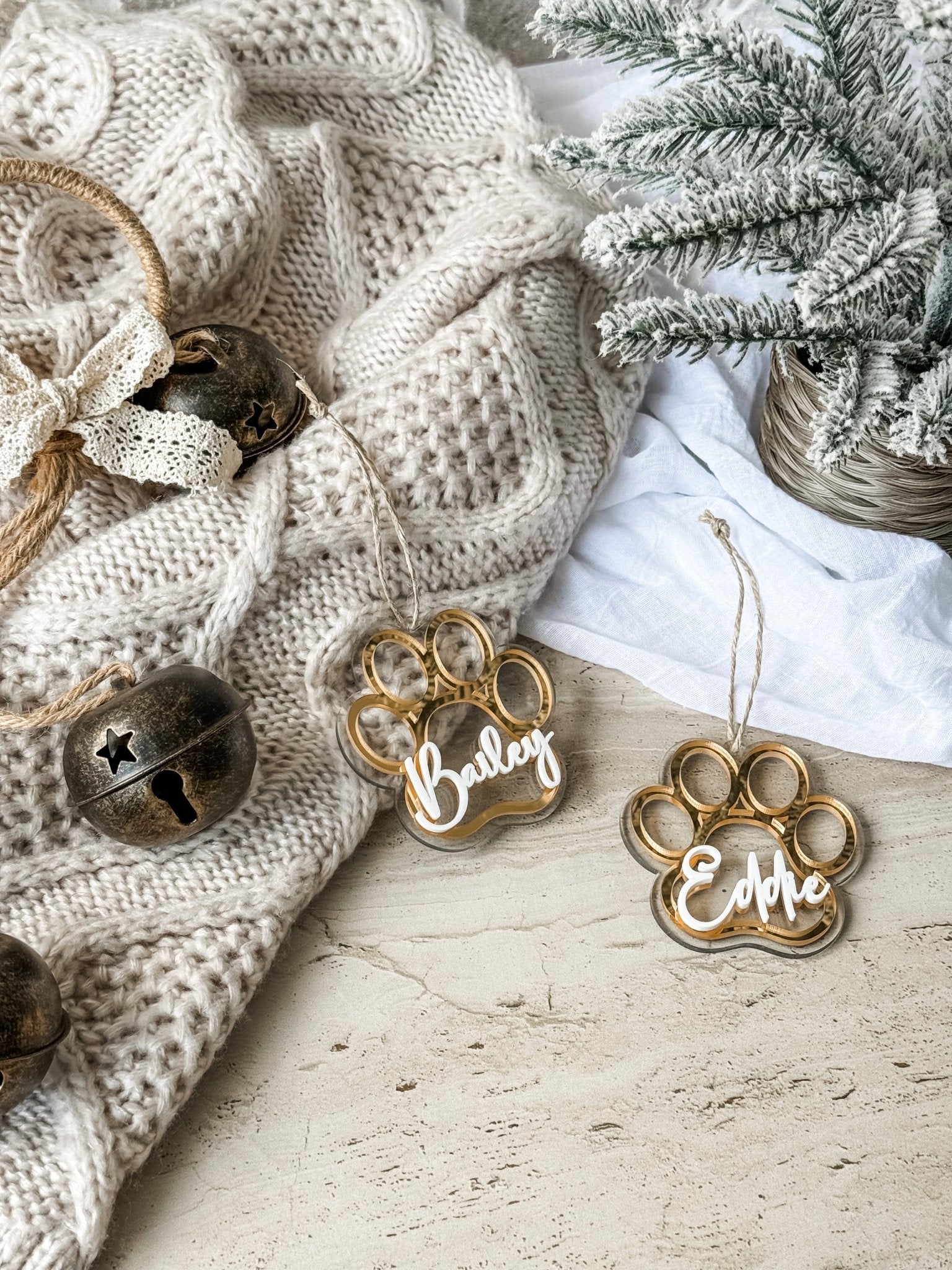 Animal Paw Print Ornament - The Humble Gift Co.