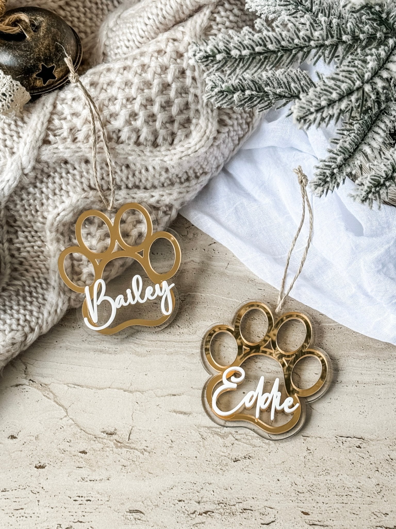 Animal Paw Print Ornament - The Humble Gift Co.