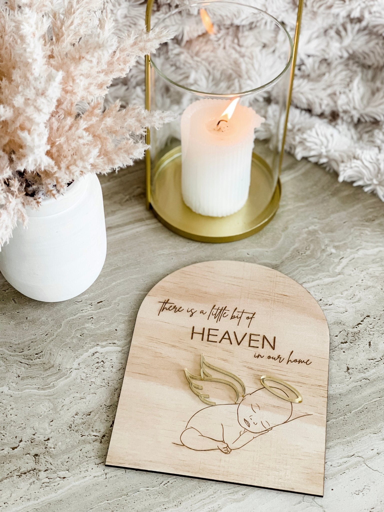 Baby Angel Memorial Plaque - The Humble Gift Co.