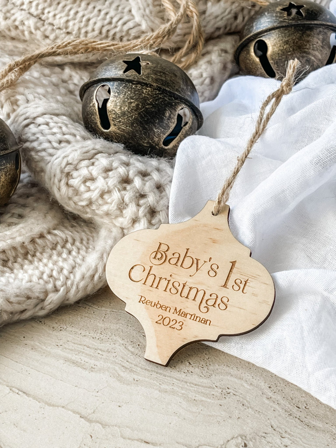 Baby's 1st Christmas Wooden Ornament - The Humble Gift Co.