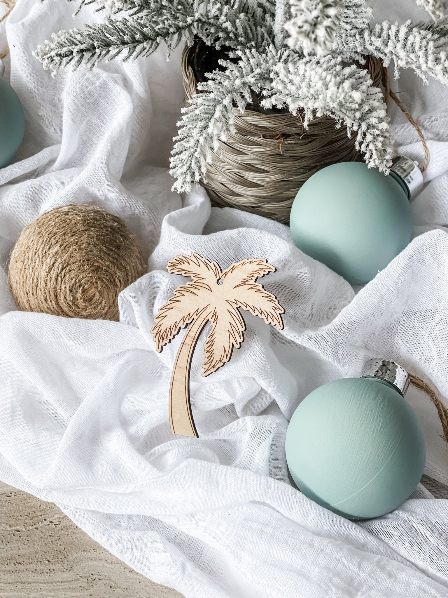 Beach Ornament - Palm Tree - The Humble Gift Co.