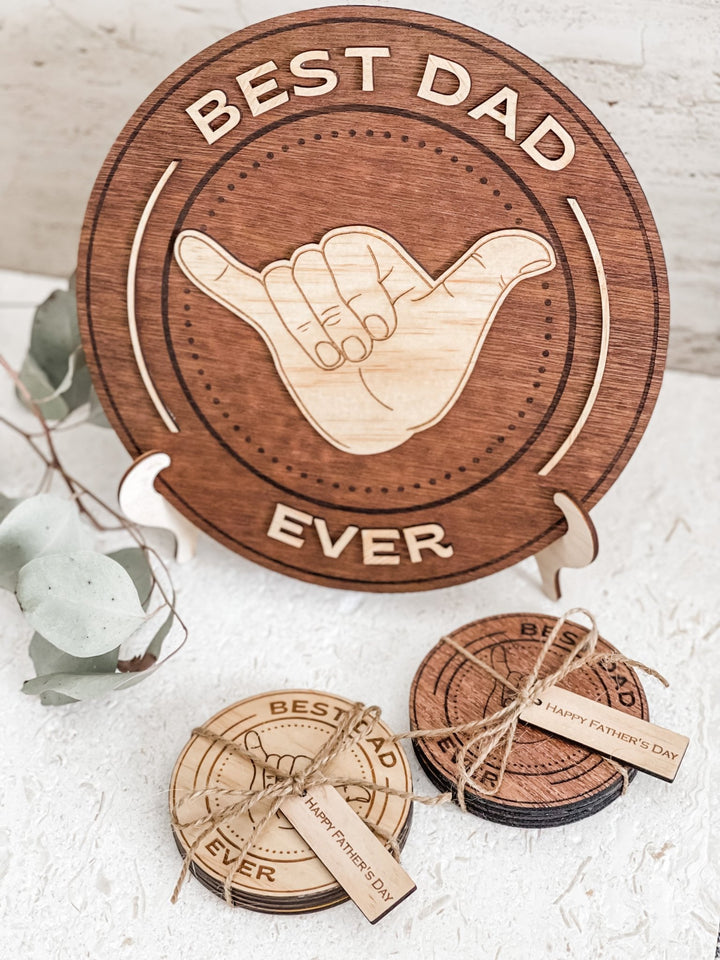 Best Dad Ever Coasters - The Humble Gift Co.