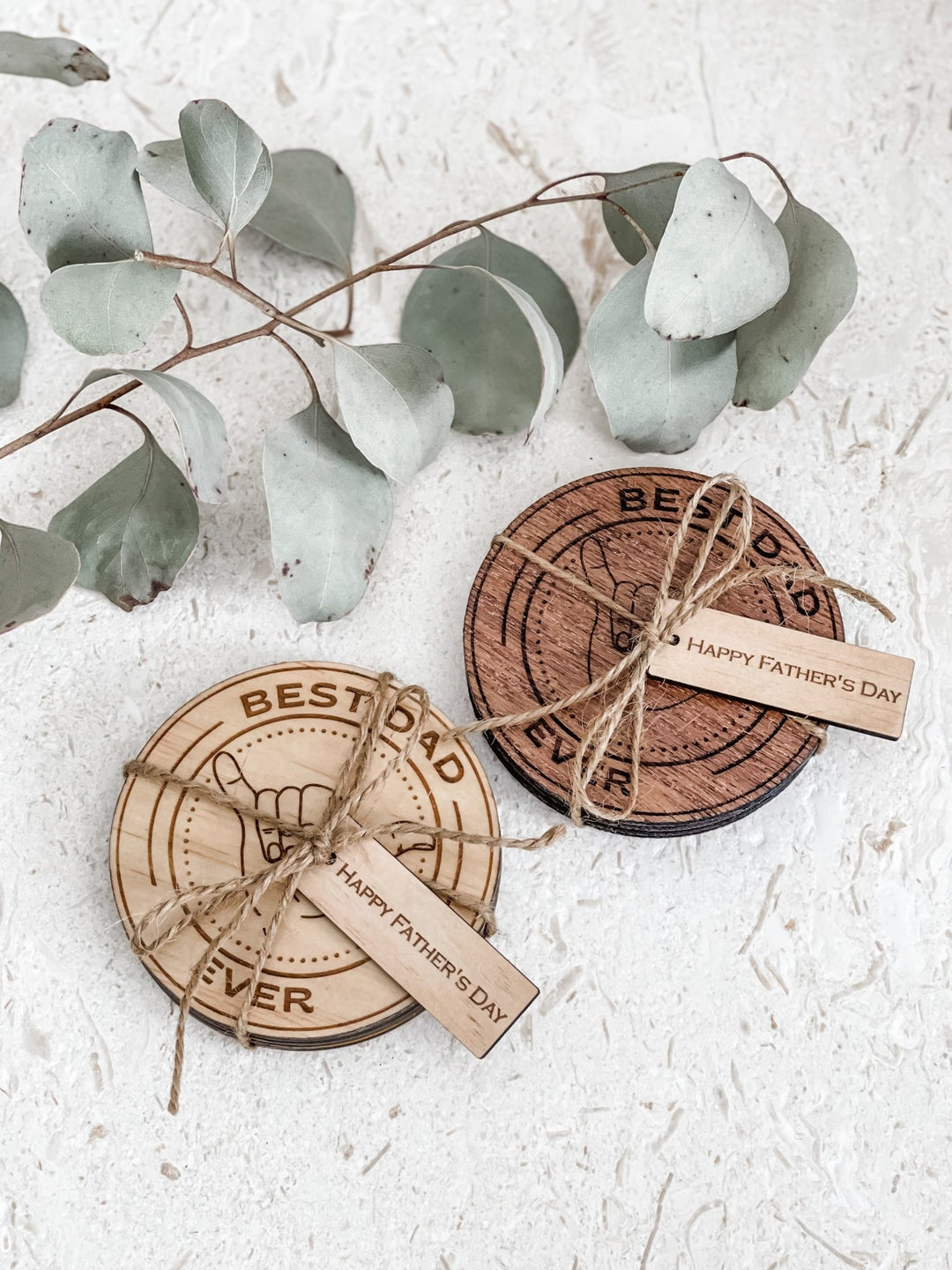 Best Dad Ever Coasters - The Humble Gift Co.