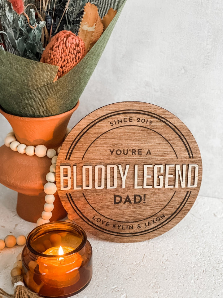 Bloody Legend Plaque - The Humble Gift Co.